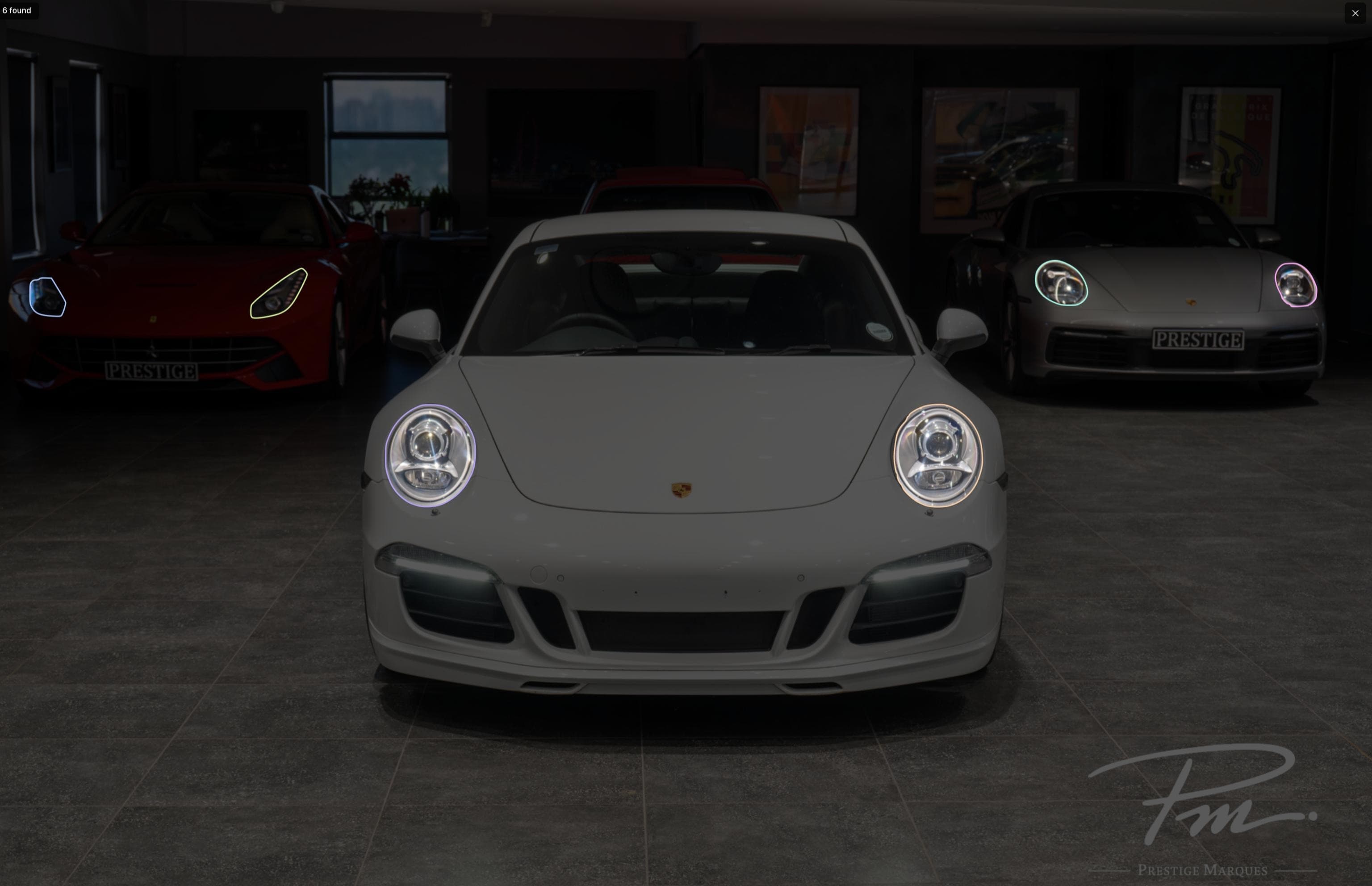 Segmenting example: headlights
